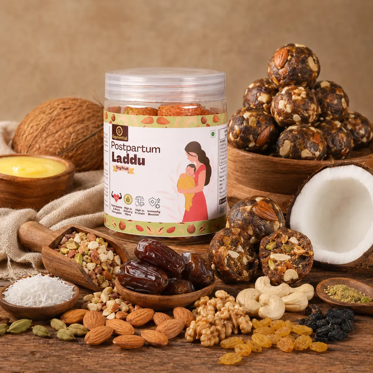 Postpartum Laddu - Dry Fruit