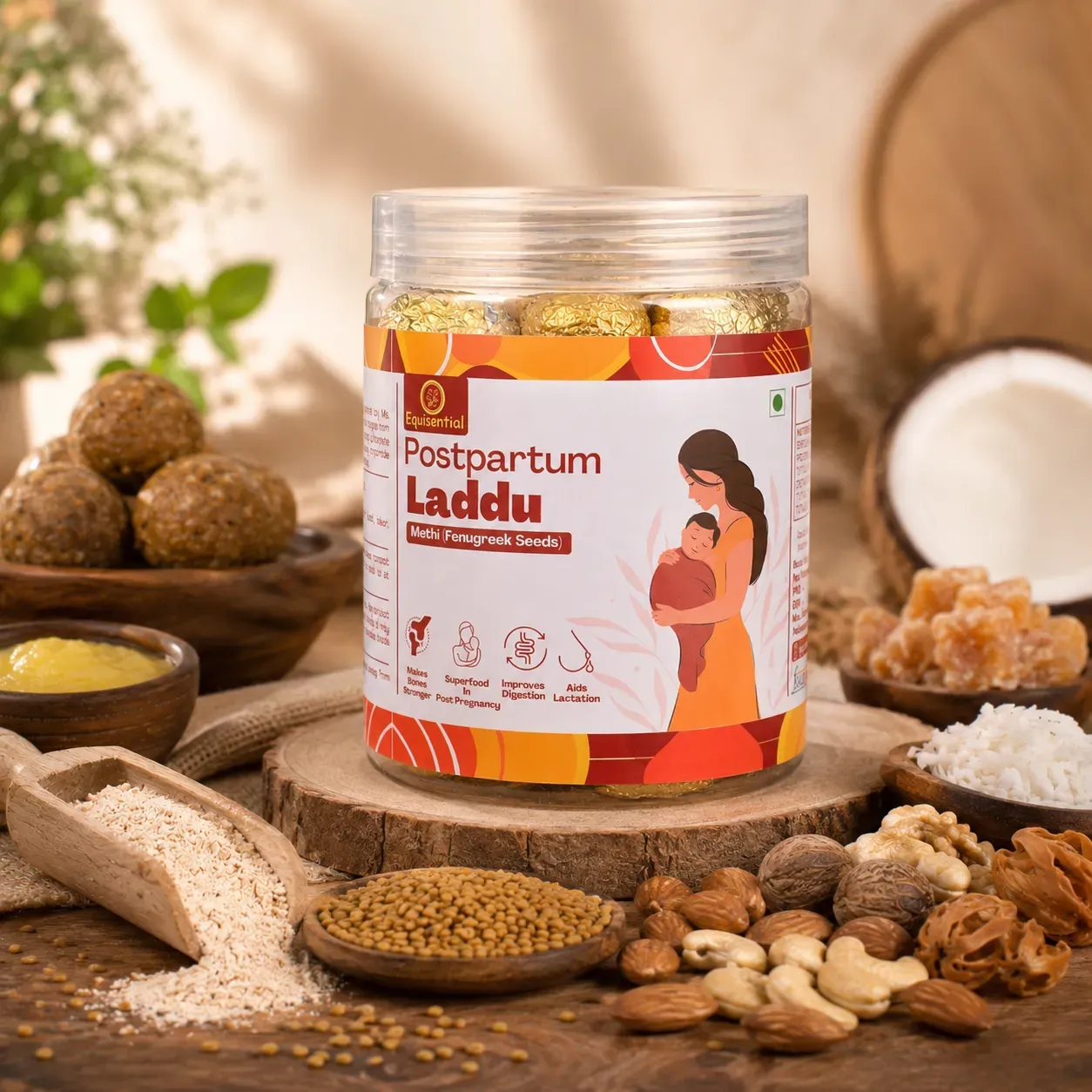 Postpartum Laddu - Methi (Fenugreek Seeds)