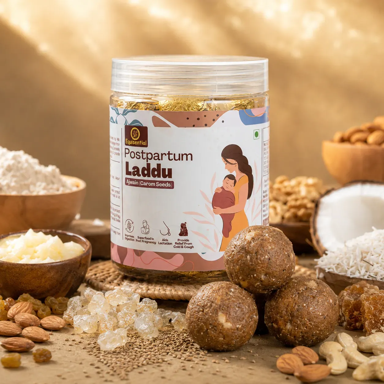 Postpartum Laddu - Ajwain (Carom Seeds)