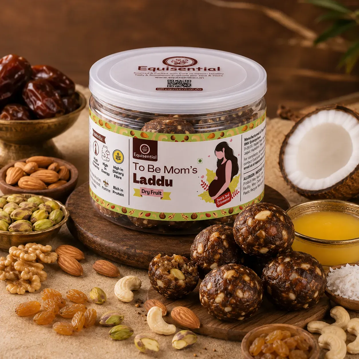 To Be Mom's Laddu - Dry Fruit (2nd & 3rd Trimester)